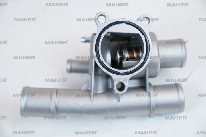 TERMOSTAT ALBEA 03-10 / DOBLO 01-10 / PALIO 03-07 / BRAVA 96-07 / BRAVO 96-07 / MAREA 96-07 / STILO 02-08 / 1.6 16V ÇİFT DELİK KOMPLE CONTALI 88°C